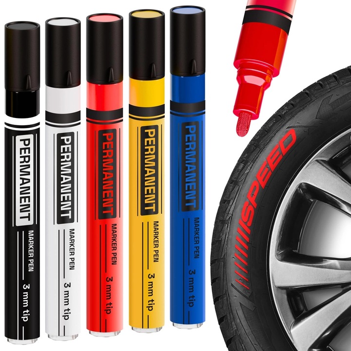 Szett tartós festékfilcek, 5 darab