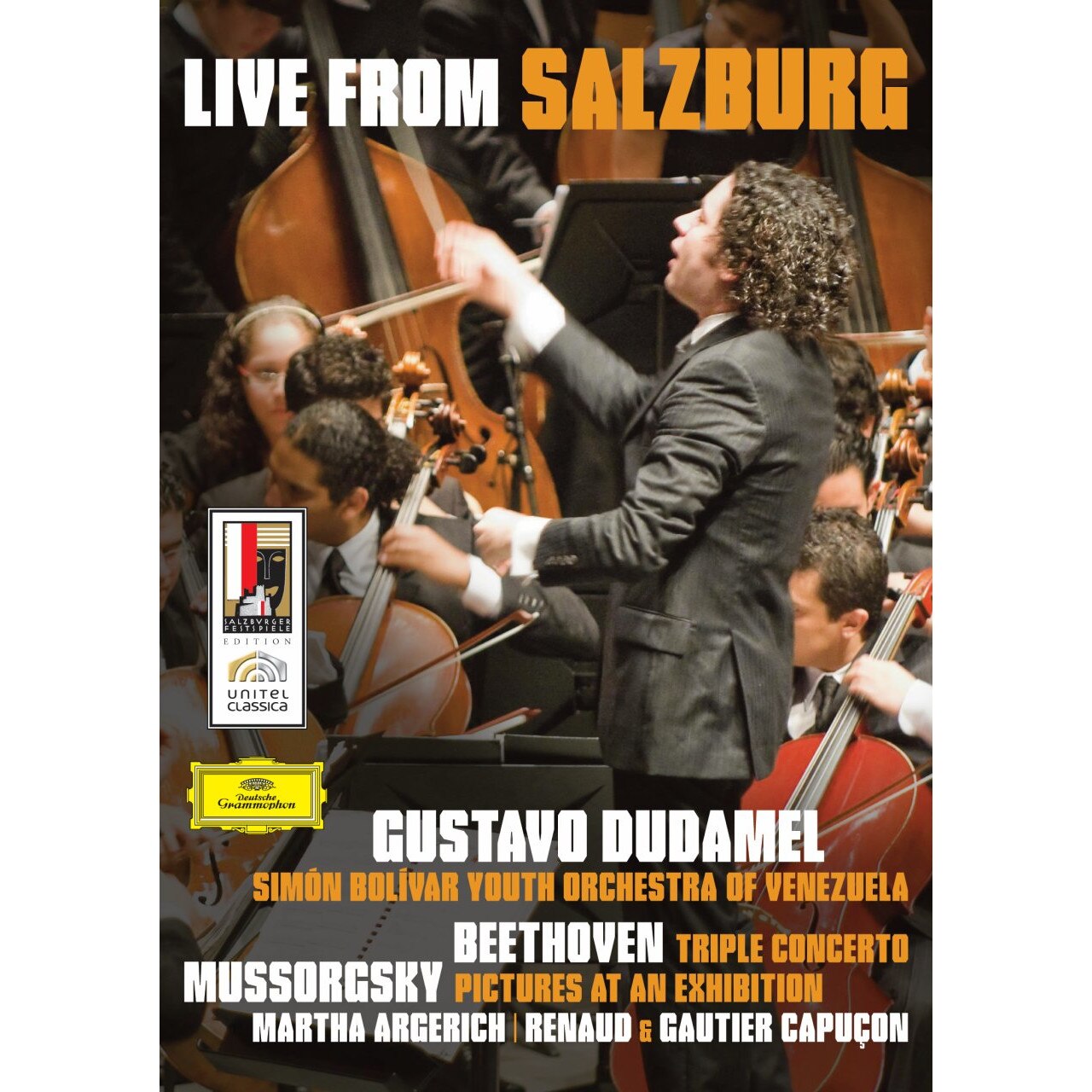 Simón Bolívar Youth Orchestra Of Venezuela, Gustavo Dudamel, Martha Argerich - Mussorgsky: Pictures At An Exhibition / Beethoven: Triple Concerto In C, Op.56; Overture (DVD)