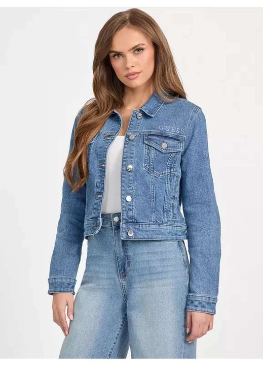 Jacheta denim, GUESS, Carlee, albastra, M
