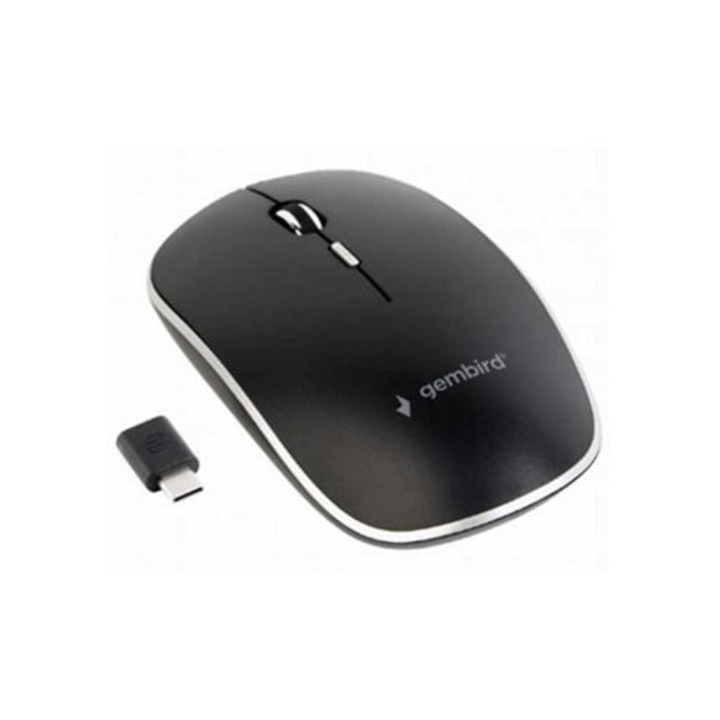 Mouse wireless ambidextru Gembird, USB Type-C, 1600 dpi
