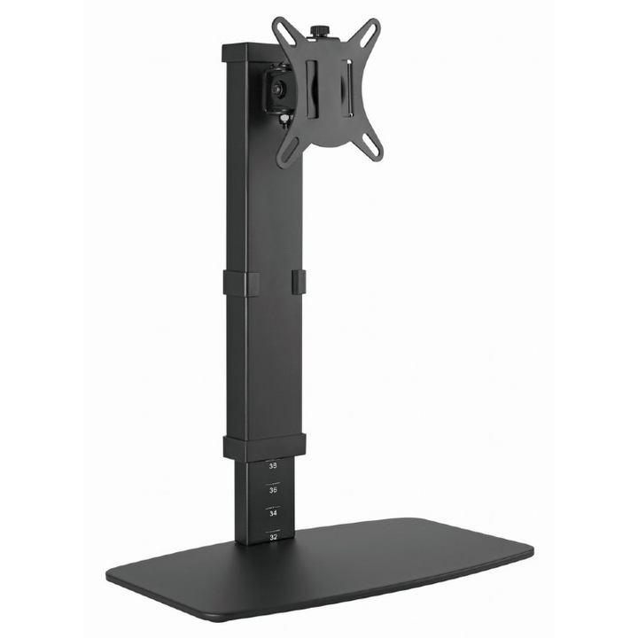 Teljes mozgású asztali monitortartó, állítható magasságú Gembird MS-D1ST-02, 17" - 32", fekete