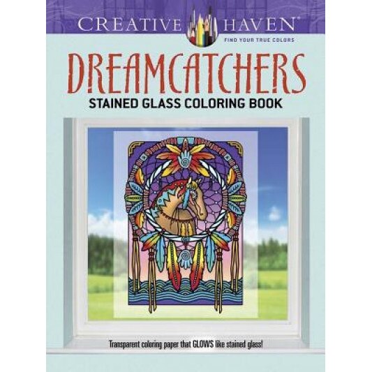 Creative Haven Dreamcatchers Stained Glass Coloring Book, Marty Noble (Author)
