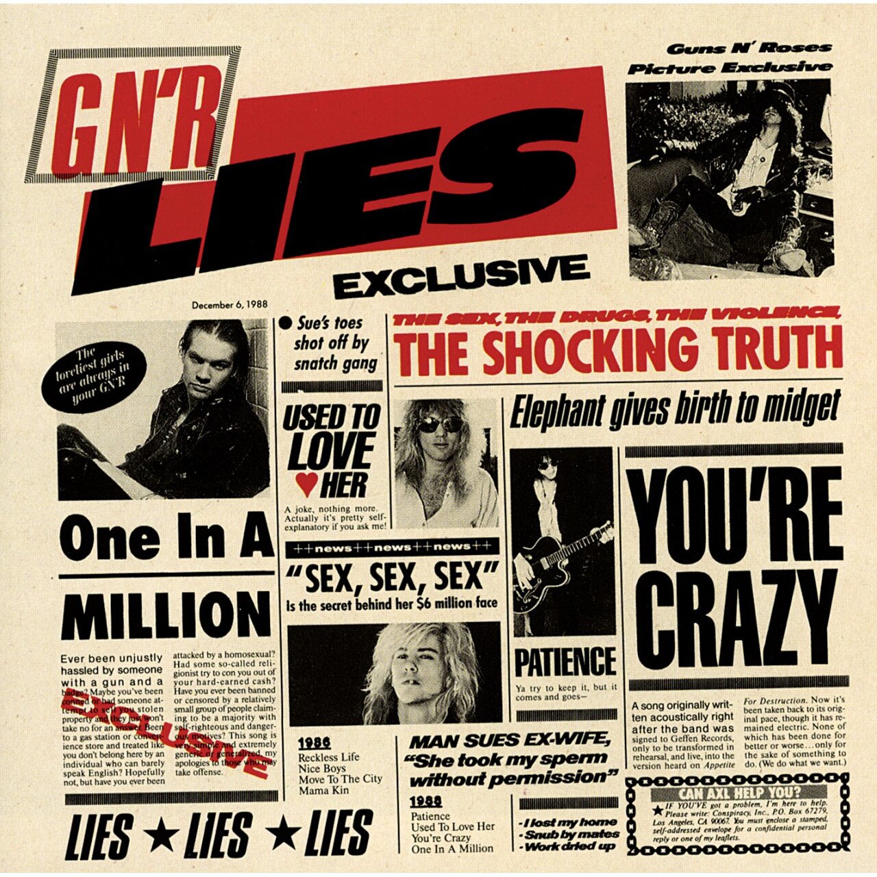 Guns N Roses - G N R Lies (CD)