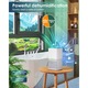 Dezumidificator PRESOMA®, Rezervor 1600ml, 2 moduri, Temporizator 24 de Ore, Display LCD, 7 Lumini LED Colorate, Functie de Oprire Automata, Functie Uscare Haine, Alb