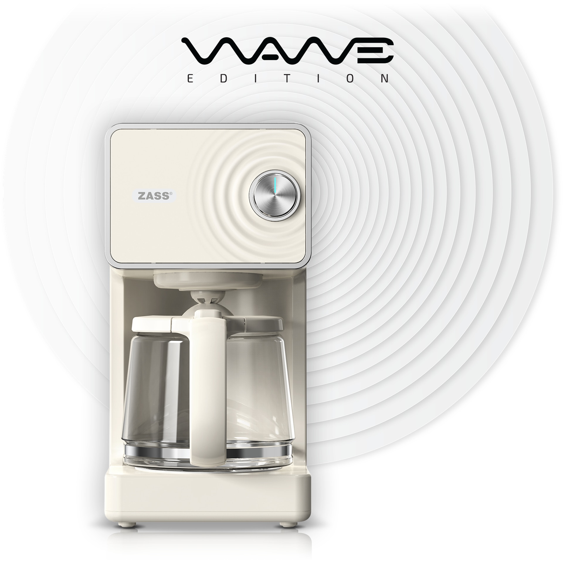 Cafetiera cu filtru ZASS ZCM 12 Wave Edition Crem - eMAG.ro