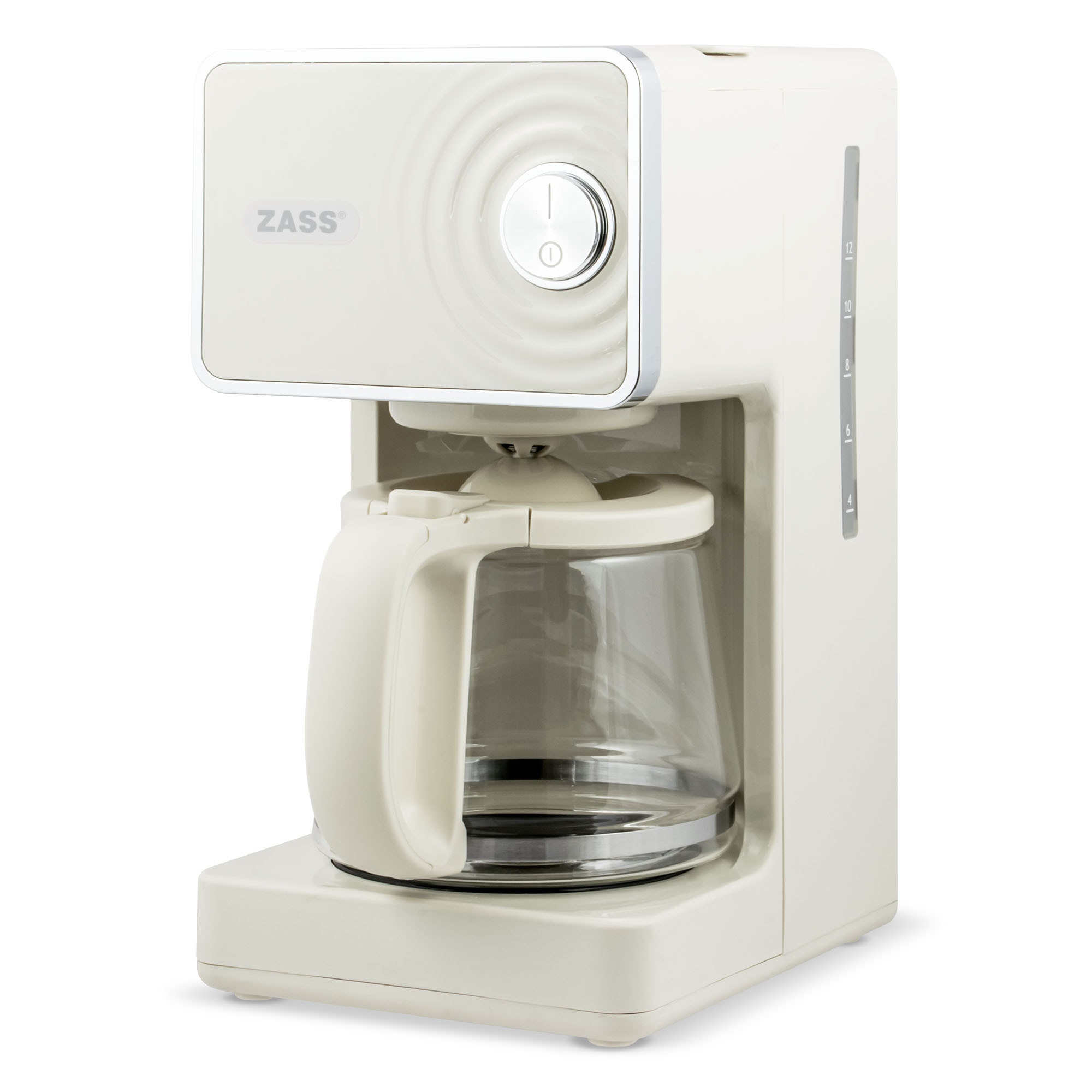 Cafetiera cu filtru ZASS ZCM 12 Wave Edition Crem - eMAG.ro