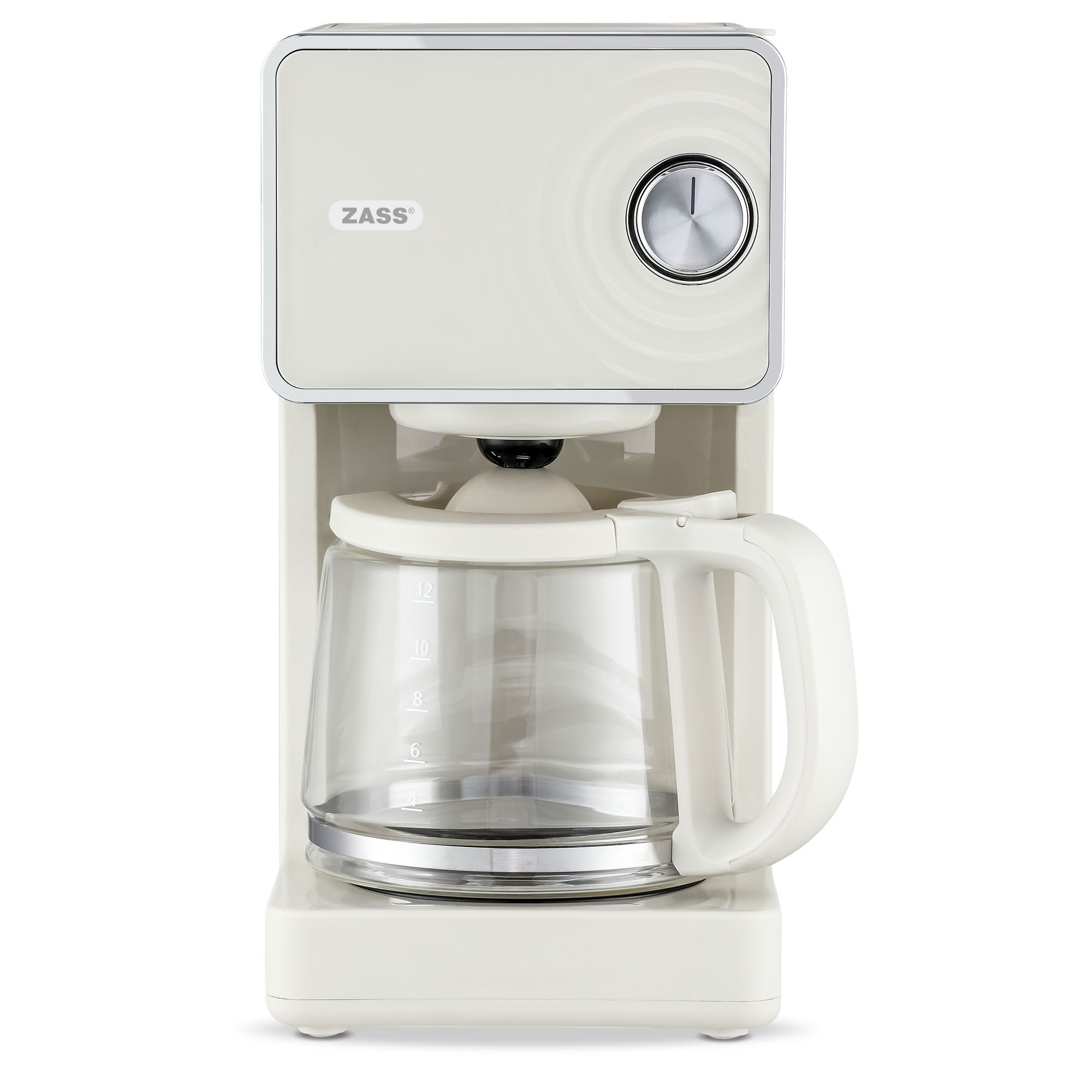 Cafetiera cu filtru ZASS ZCM 12 Wave Edition Crem
