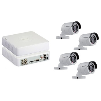 Kit Supraveghere full HD 1080P cu 4 Camere Exterior IR 20m + DVR 4 canale video / 1 canal audio Kit Supraveghere full HD 1080P cu 4 Camere Exterior IR 20m + DVR 4 canale video / 1 canal audio