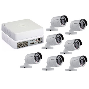 Kit Supraveghere full HD 1080P cu 7 Camere Exterior IR 20m + DVR 8 canale video / 1 canal audio Kit Supraveghere full HD 1080P cu 7 Camere Exterior IR 20m + DVR 8 canale video / 1 canal audio