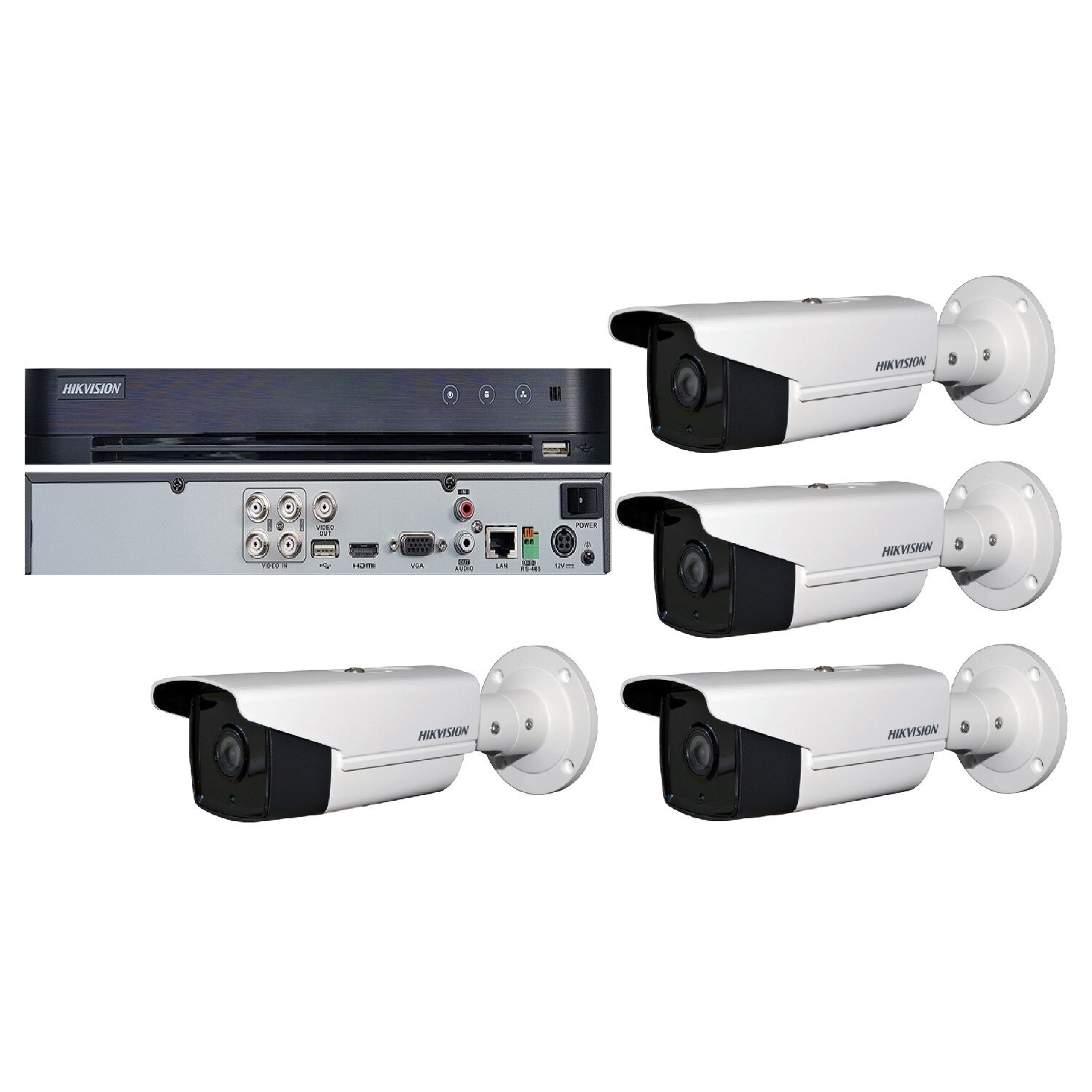 Kit Supraveghere 4 Camere 2MP Full HD Exterior 40m ARRAY EXIR + DVR 4 canale video / 1 canal audio, 1080P