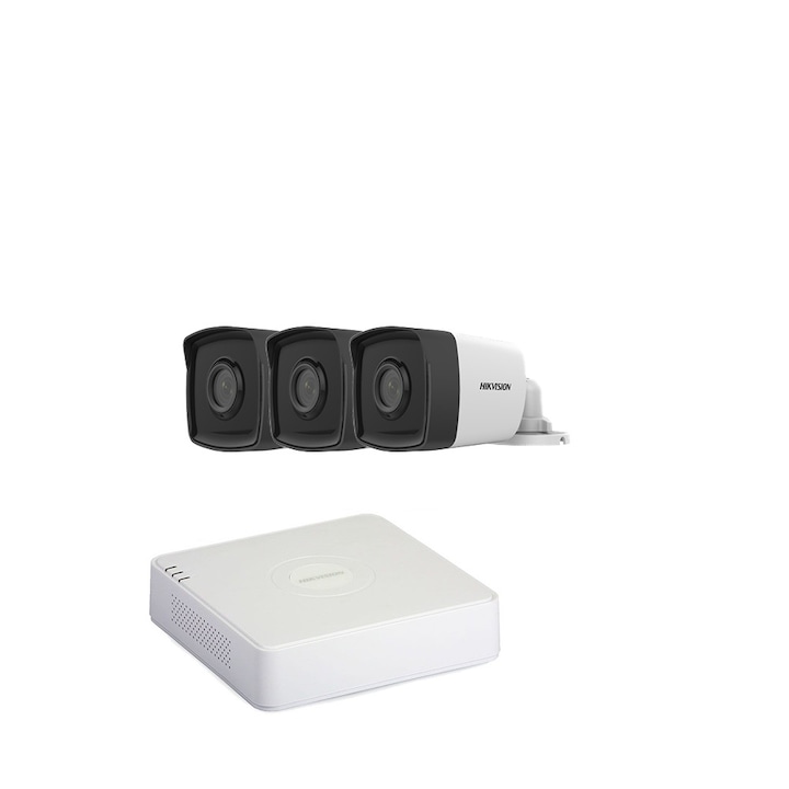 Kit supraveghere video Hikvision 2MP, cu 1 camera 2MP de interior MK121