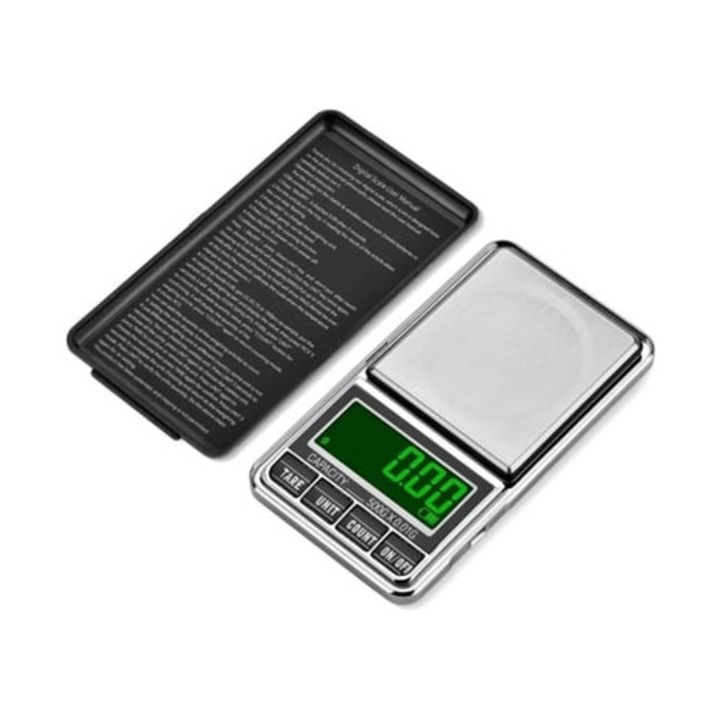 Cantar electronic comercial 500g/0.01g rosu