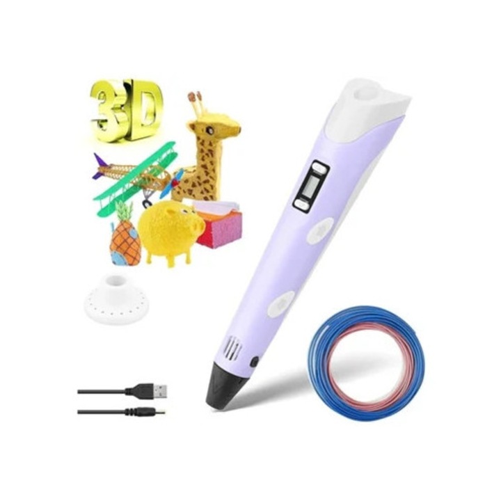 3D писалка, 3D писалка с PLA нишка, контрол на температурата, комплект
