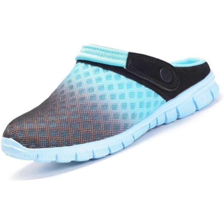 Saboti unisex, albastri, din material sintetic