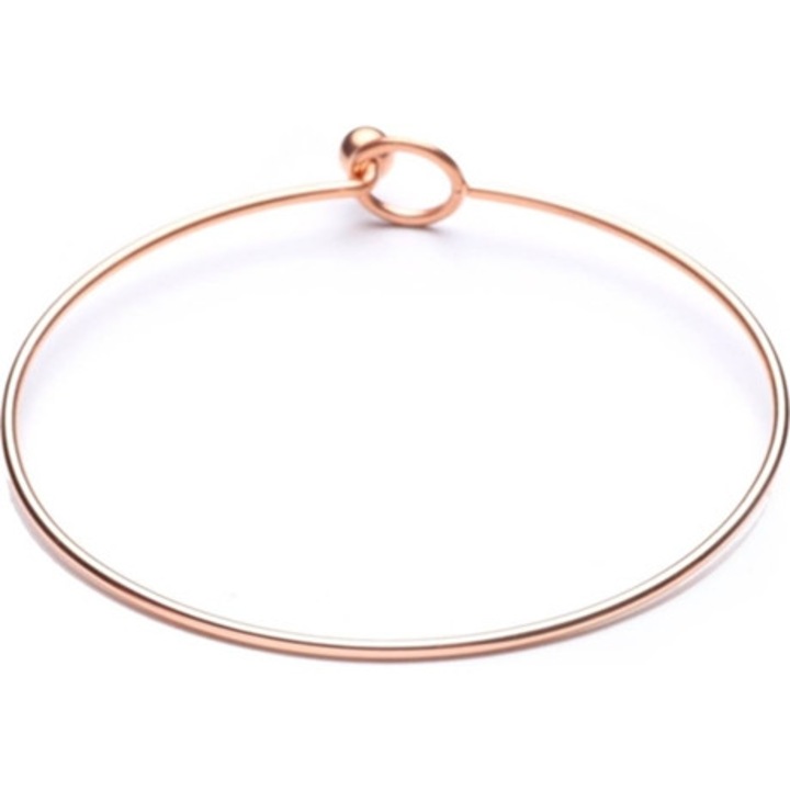 Bratara, otel, roz, 6 cm