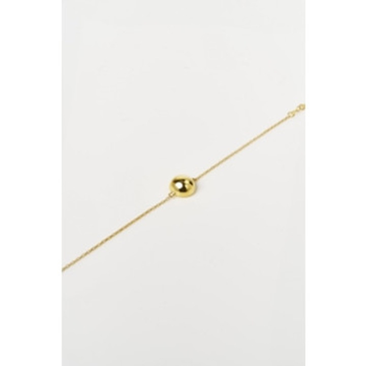 Bratara semisferica placata cu aur, auriu