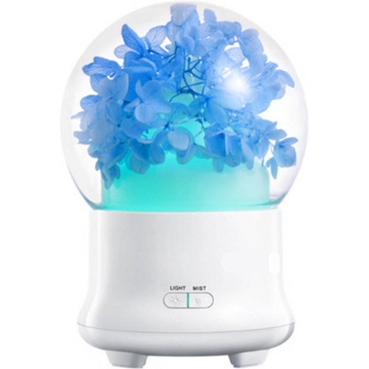 Párásító, fehér színű, kompakt méretek