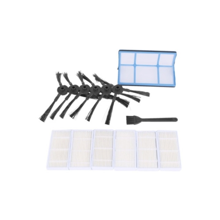 Set filtre de inlocuire pentru aspirator robot Ilife V3 V3S V5 V5S Pro, 6 perii laterale