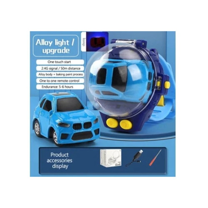 Távirányítós autó, mini babakocsi, gyerek ajándék, többszínű, szett