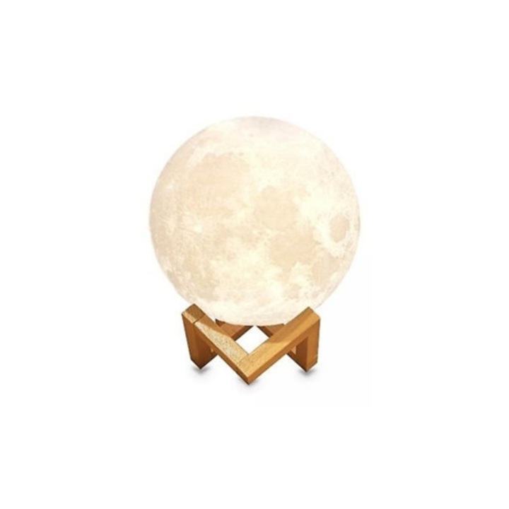 Luna 3D luminoasa, 15cm