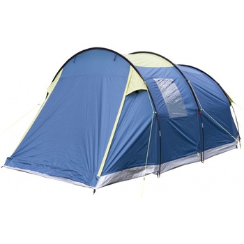 Cort Trespass Caterthun, 4 persoane, dublu strat, Deep Teal/Citron Cort Trespass Caterthun, 4 persoane, dublu strat, Deep Teal/Citron