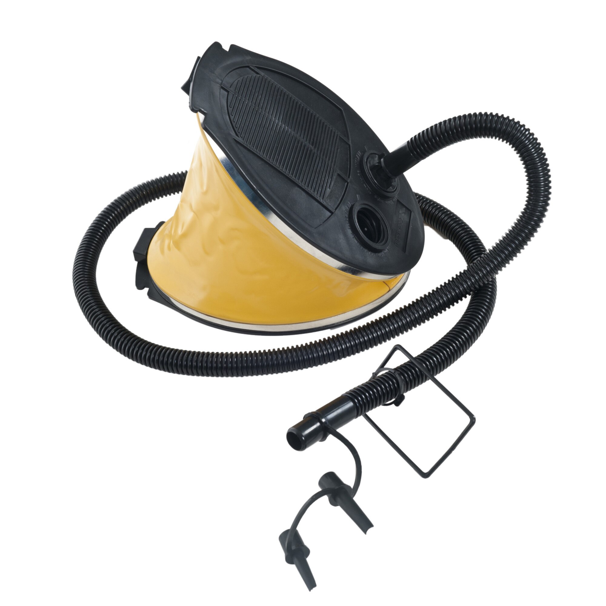 Pompa Trespass Newmatic, pentru picior, 3 valve, Yellow