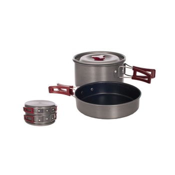 Set gatit camping Trespass Reheat Compact, Non-Stick, 1 + 2 L Set gatit camping Trespass Reheat Compact, Non-Stick, 1 + 2 L