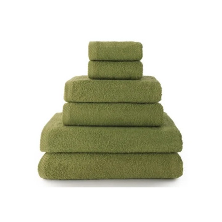 Set prosoape 6 piese, 2 prosoape bidet, 2 prosoape de maini, 2 prosoape de baie