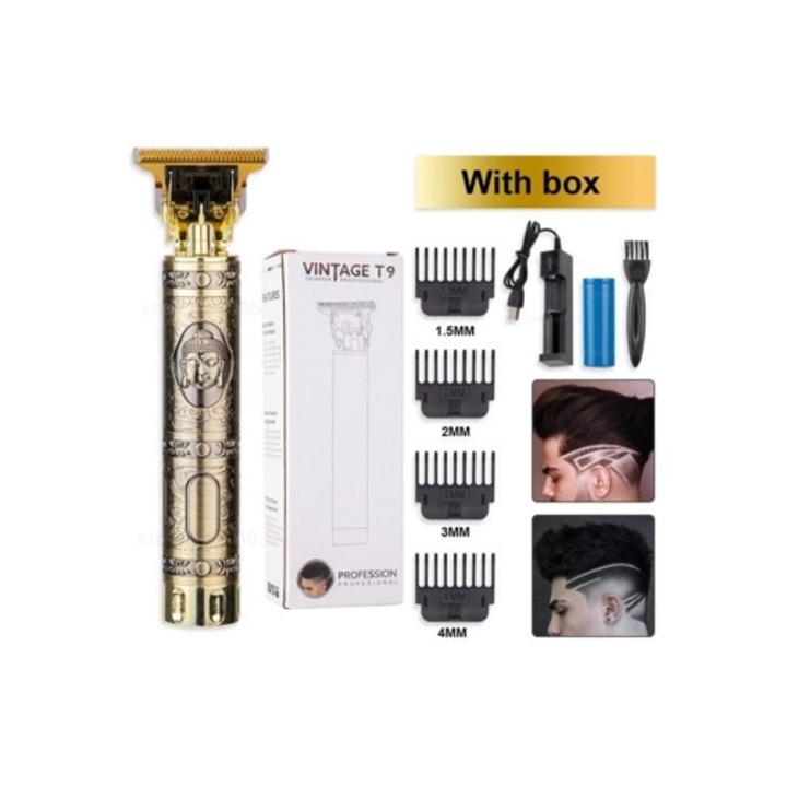 Aparat de ras electric, T9, 0mm, USB reincarcabil