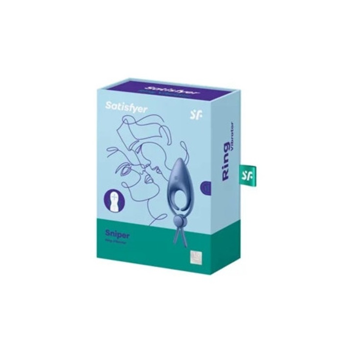 Vibrációs Snipper gyűrű, lila