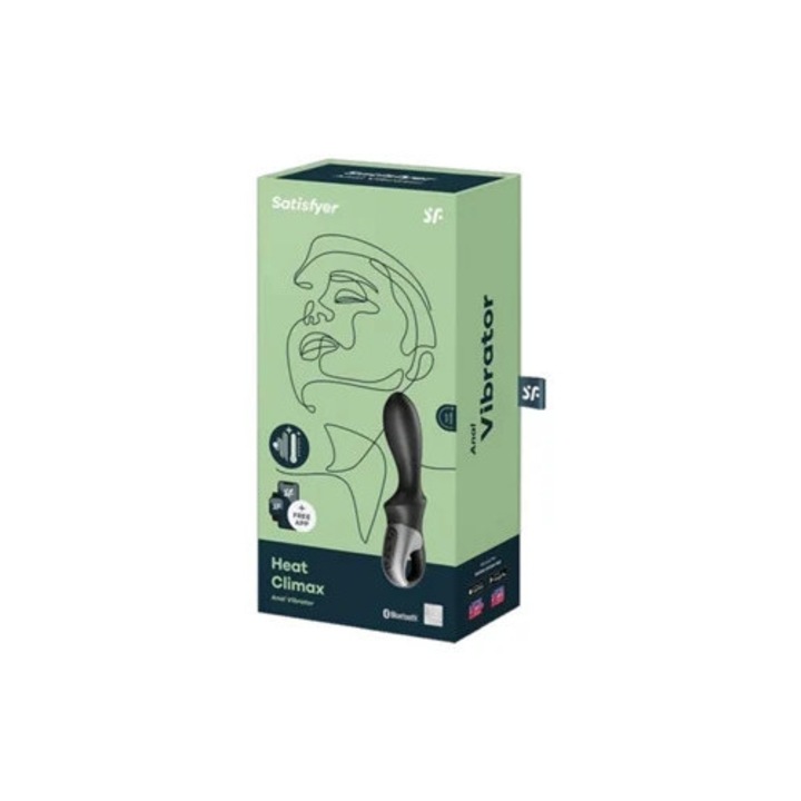 SATISFYER Heat Climax análvibrátor alkalmazással
