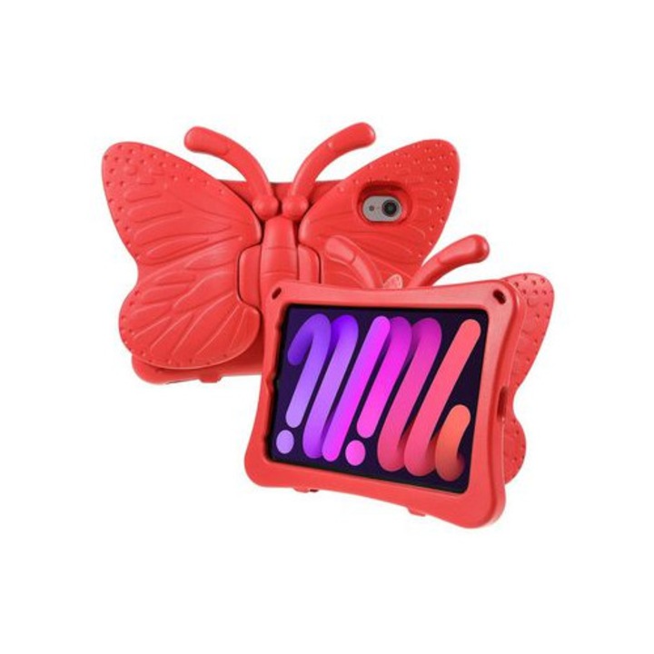 Husa tableta compatibila cu iPad Mini (2021), rosie