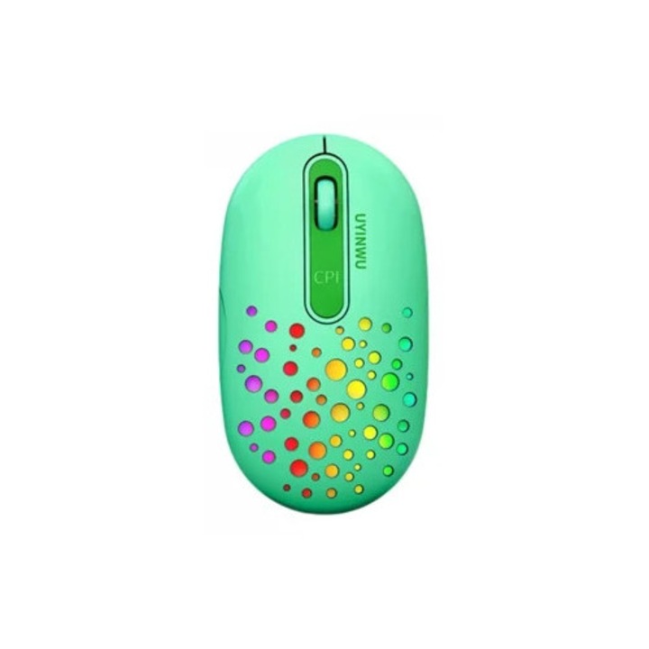Mouse wireless VEEKI, verde