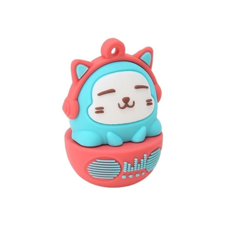 HURRISE 128G USB memória, macska modell, ütésálló, többszínű