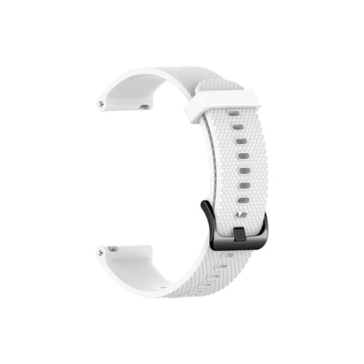 Curea din silicon 22mm pentru Garmin Vivoactive 4, alb