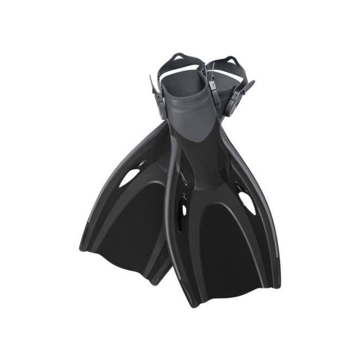 Úszó lábak, úszók, szilikon, fekete, állítható méret 37-41, 41x22 cm, Bestway