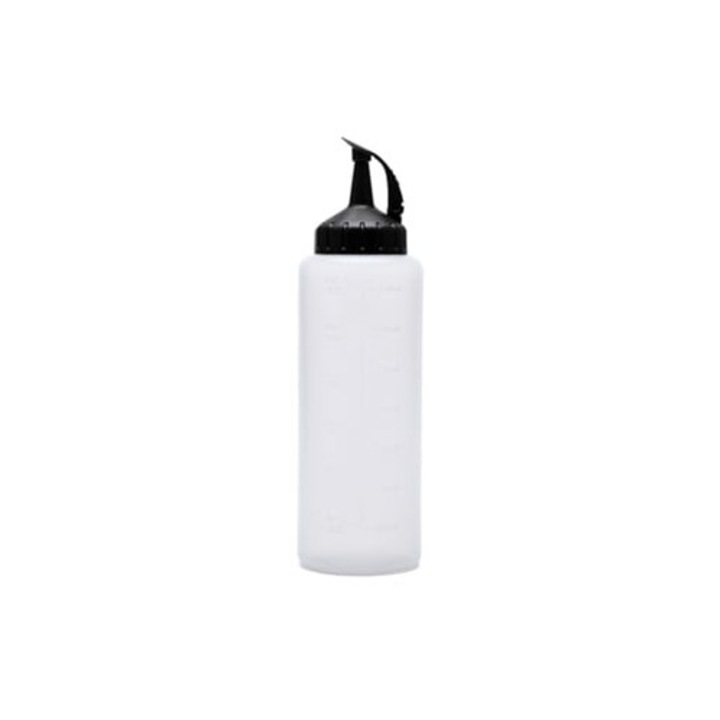 Olajadagoló üveg 350ml, átlátszó, kupakkal, szivárgásmentes