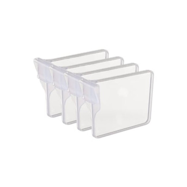 Set 4 clips extensibile pentru separator frigider, organizator, L