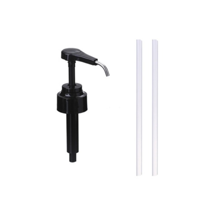 Dispenser sos stridii, inox, reutilizabil, negru, pentru condimente