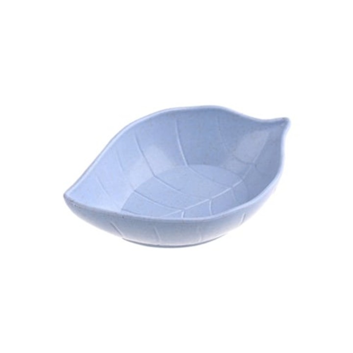 Sokoldalú, levél alakú, színes, tartós, kék kis tányér