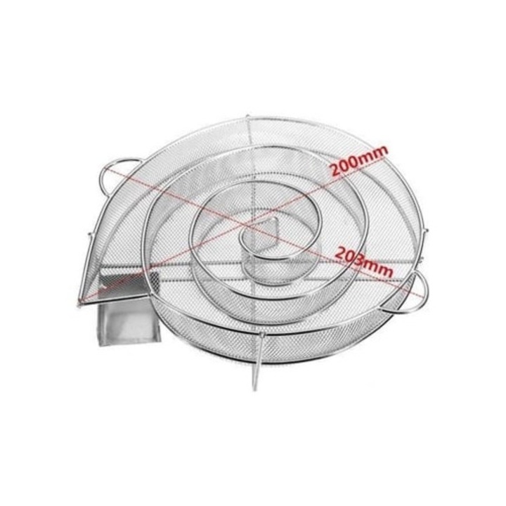Generator de fum rece din otel inoxidabil pentru gratar, rotund, S/BRAND