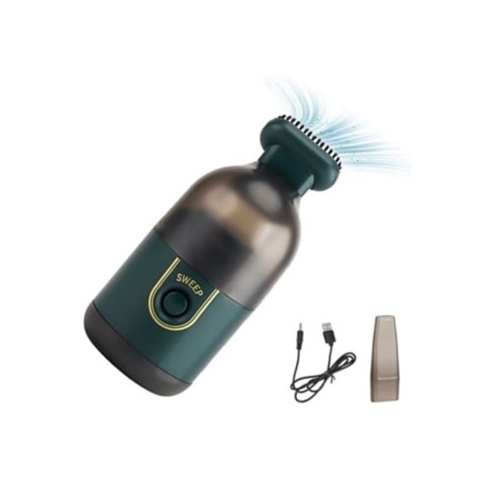 Aspirator auto mini reincarcabil si fara fir, aset