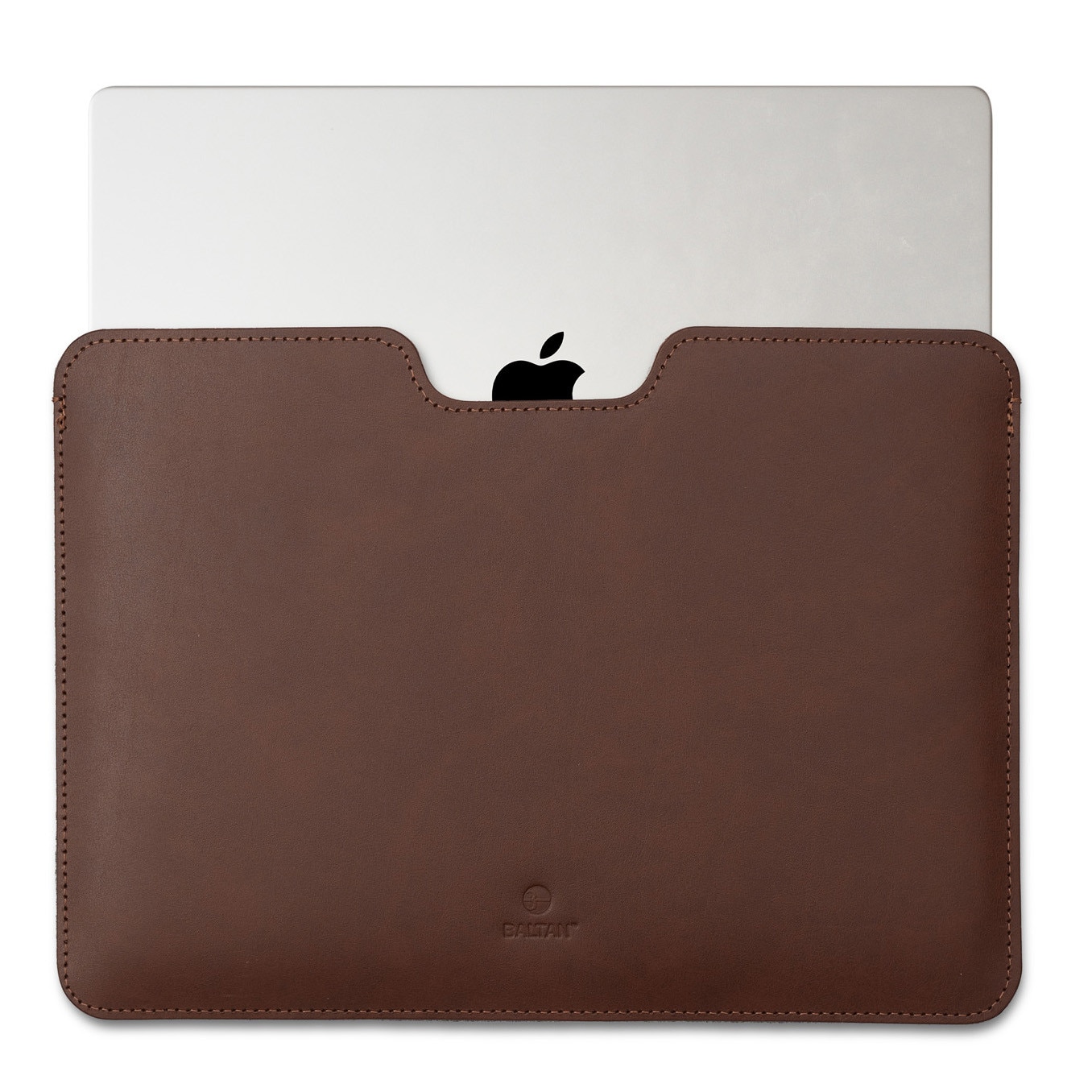 Husa pentru MacBook 13 PRO Baltan Razor 13 inch din piele naturala premium rezistenta la apa, maro inchis