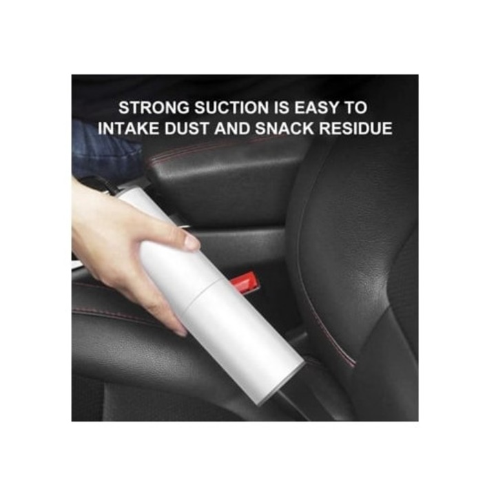 Aspirator auto portabil, 120W, putere de aspiratie puternica, cu incarcator pentru masina