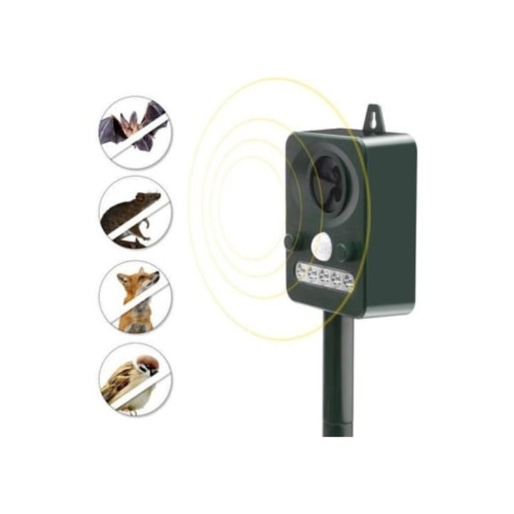 Repelent ultrasonic pentru rozatoare, alimentat solar, articole daunatori gradina