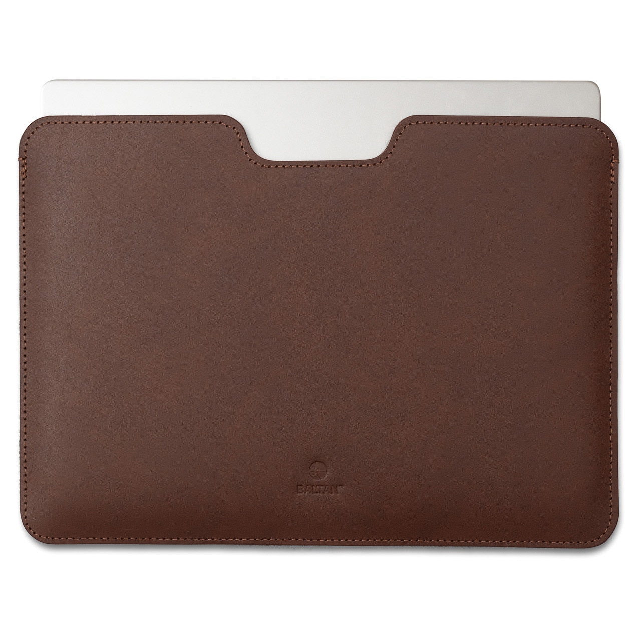 Husa pentru MacBook 13 PRO Baltan Razor 13 inch din piele naturala premium rezistenta la apa, maro inchis