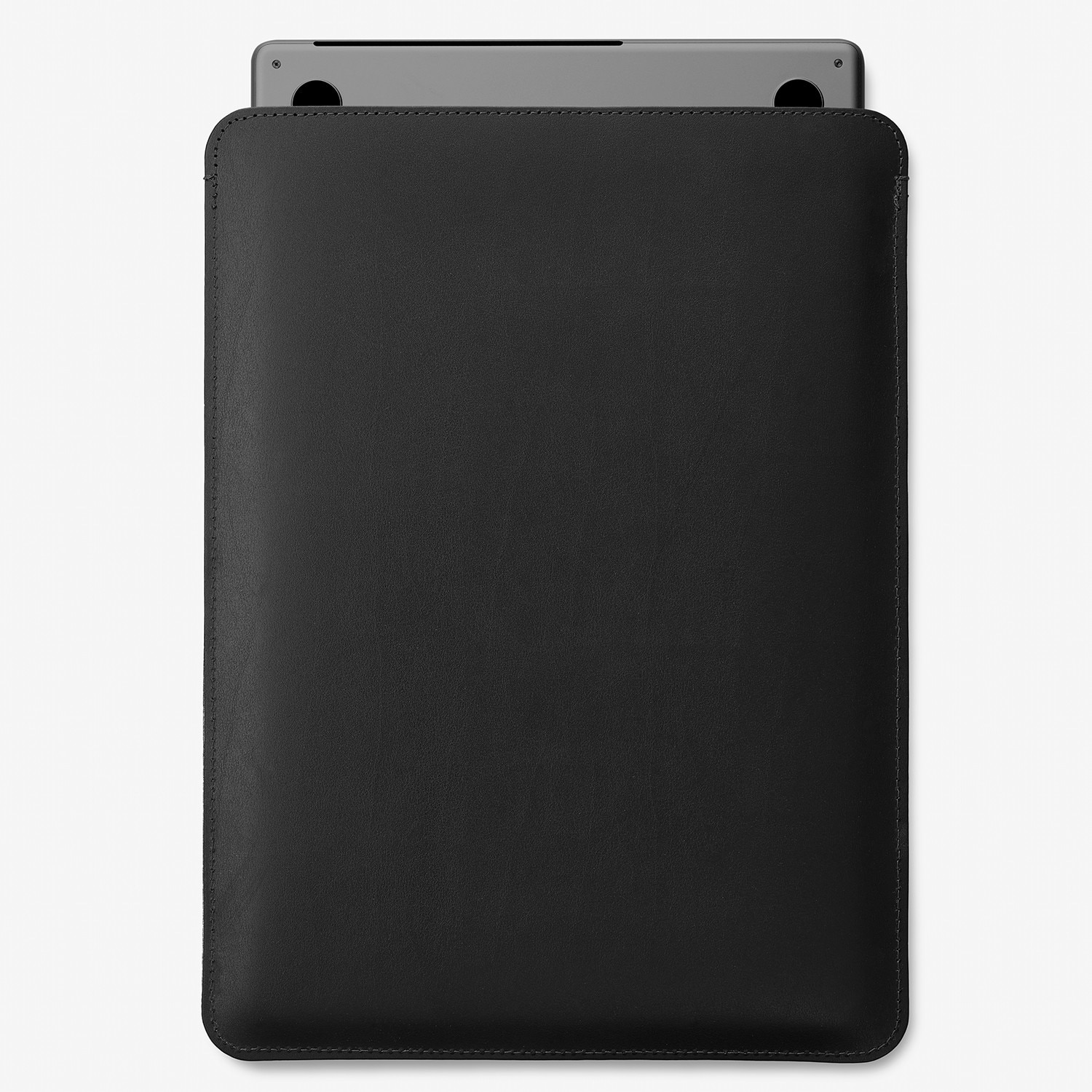 Husa pentru MacBook 16 PRO M4 Baltan Sleeve 16 inch din piele naturala premium rezistenta la apa, negru