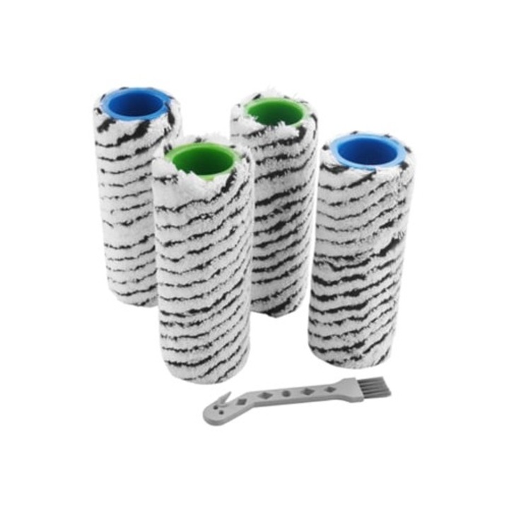 Set 4 bucati perii cu role din piatra pentru aspiratoare Karcher FC7, FC5, FC3