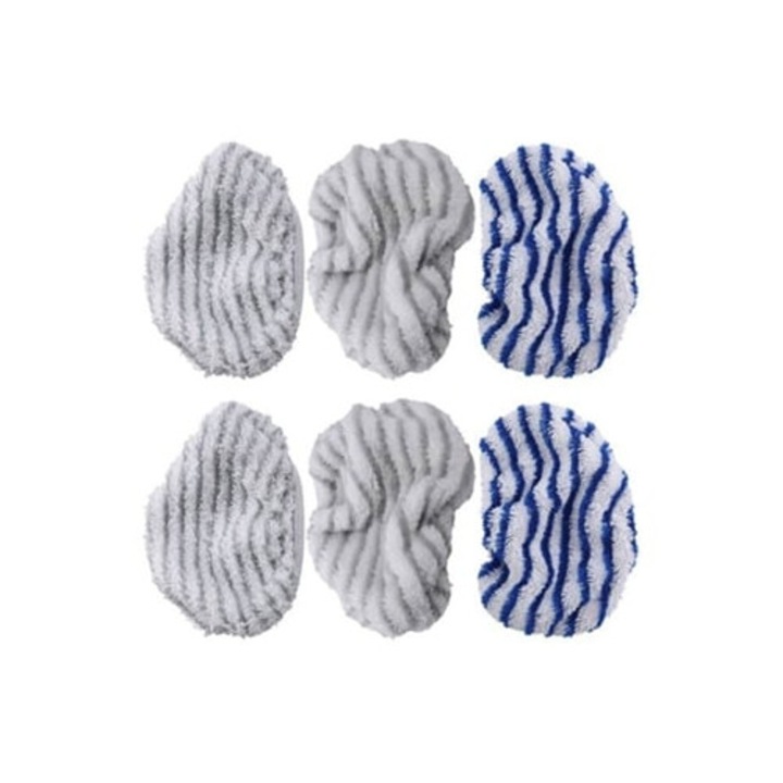 Set 6 bucati pad-uri din microfibra pentru Rowenta Clean & Steam ZR005801