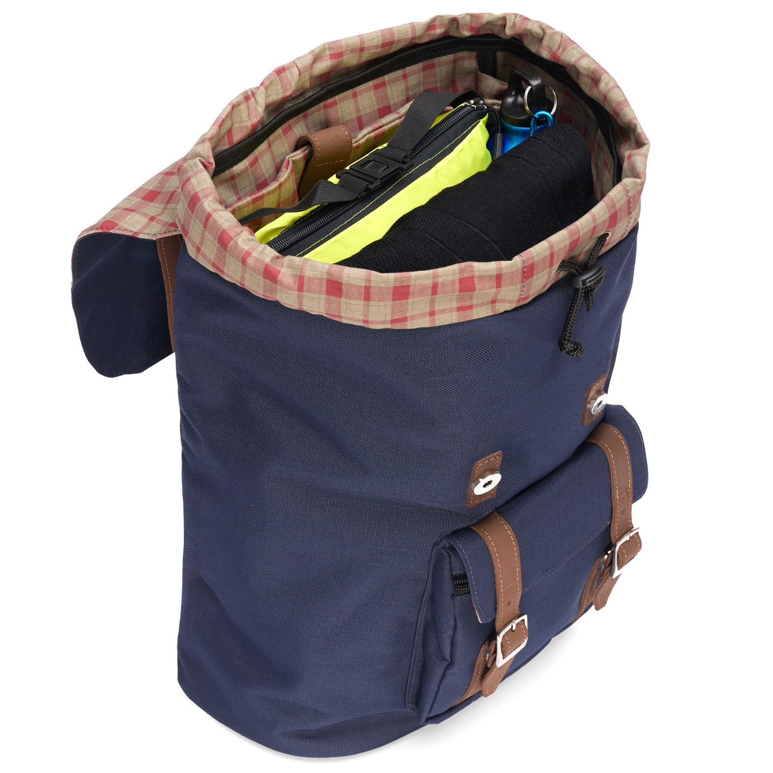 Rucsac pentru laptop portabil Baltan City Break, capacitate 26L, rezistent la apa, pentru laptop pana la 17'', Marina